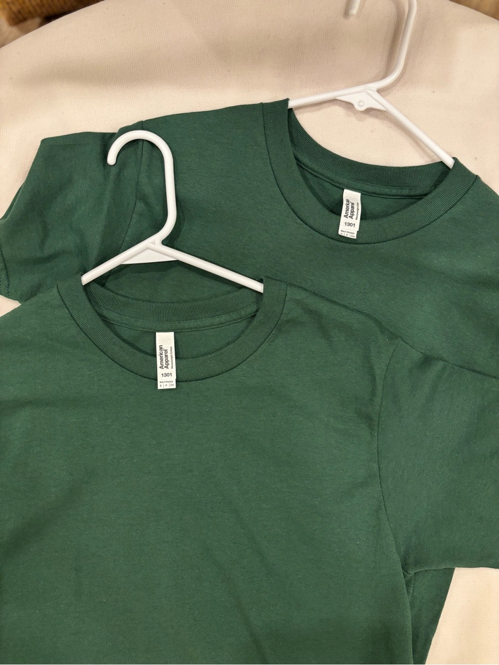 American Apparel set of 2 t-shirts, men’s S